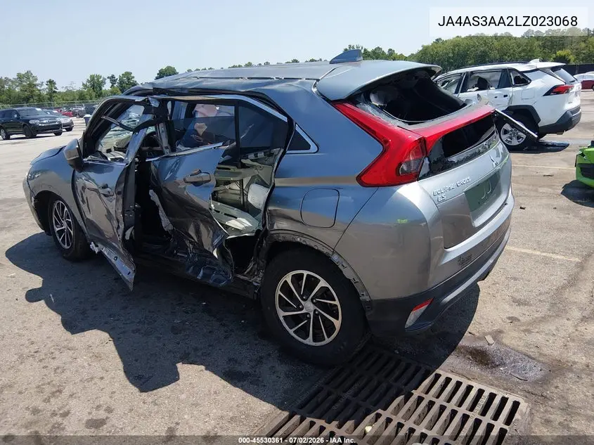 2020 Mitsubishi Eclipse Cross Es 1.5T VIN: JA4AS3AA2LZ023068 Lot: 45530361