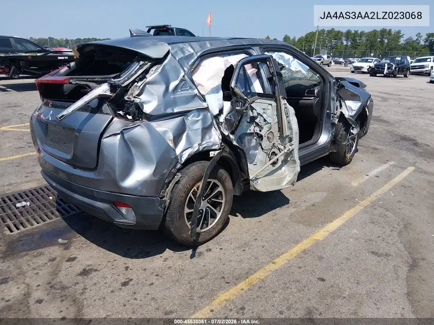 2020 Mitsubishi Eclipse Cross Es 1.5T VIN: JA4AS3AA2LZ023068 Lot: 45530361