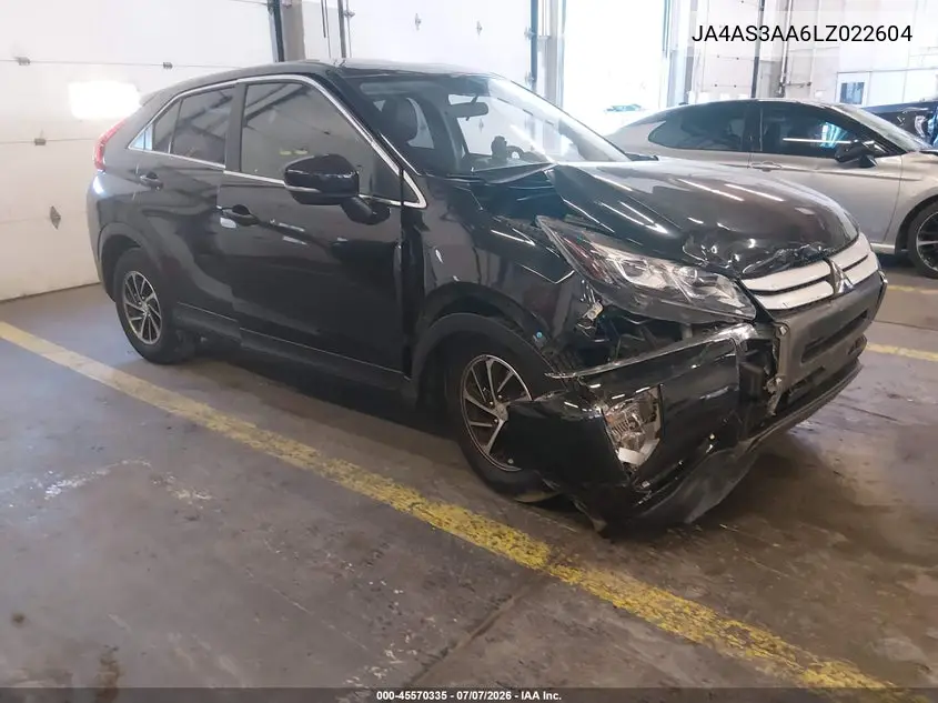 2020 Mitsubishi Eclipse Cross Es 1.5T VIN: JA4AS3AA6LZ022604 Lot: 45570335
