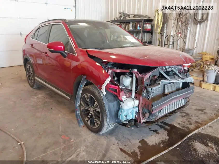 2020 Mitsubishi Eclipse Cross Se 1.5T Awc VIN: JA4AT5AA2LZ002228 Lot: 45602904