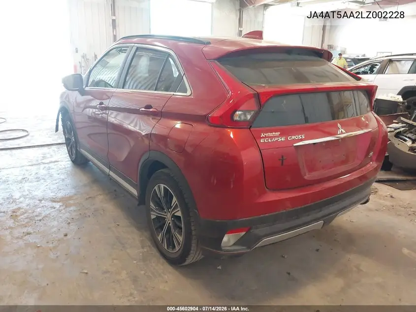2020 Mitsubishi Eclipse Cross Se 1.5T Awc VIN: JA4AT5AA2LZ002228 Lot: 45602904