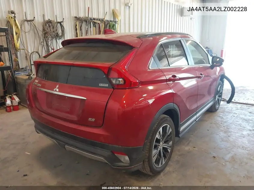 2020 Mitsubishi Eclipse Cross Se 1.5T Awc VIN: JA4AT5AA2LZ002228 Lot: 45602904