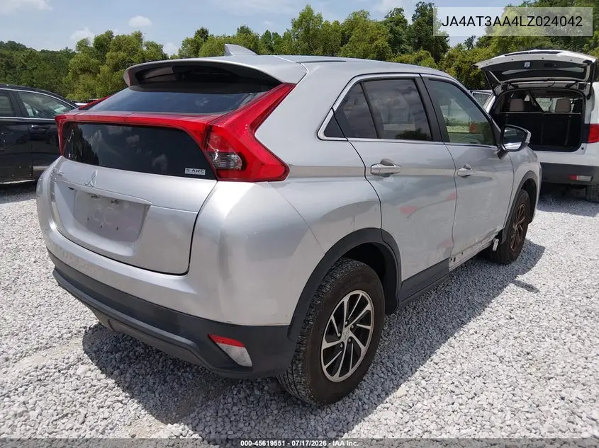 2020 Mitsubishi Eclipse Cross Es 1.5T Awc VIN: JA4AT3AA4LZ024042 Lot: 45619551
