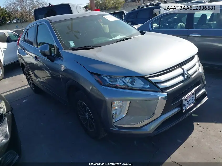 2020 Mitsubishi Eclipse Cross Es 1.5T Awc VIN: JA4AT3AA6LZ036581 Lot: 45641431