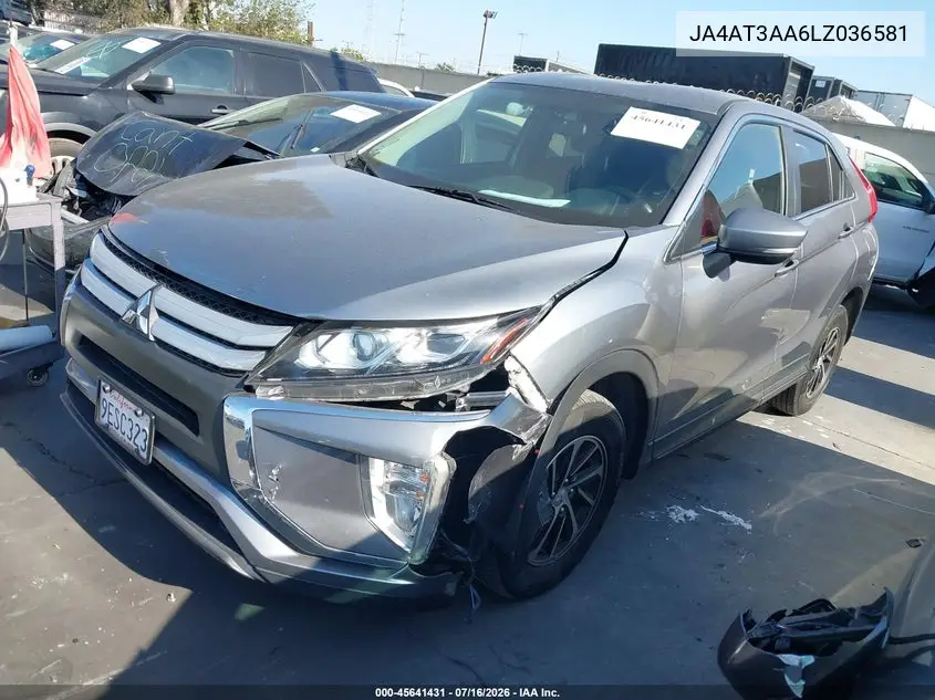 2020 Mitsubishi Eclipse Cross Es 1.5T Awc VIN: JA4AT3AA6LZ036581 Lot: 45641431