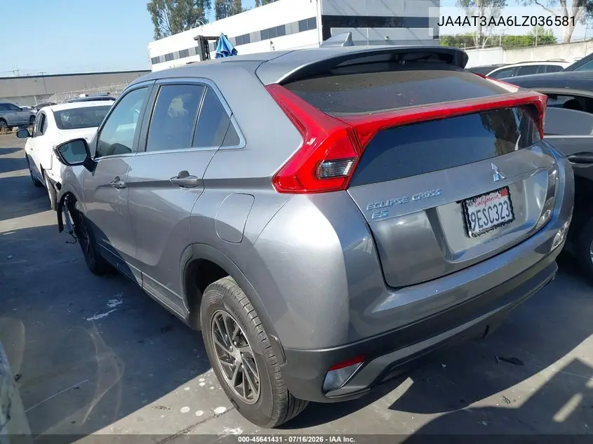 2020 Mitsubishi Eclipse Cross Es 1.5T Awc VIN: JA4AT3AA6LZ036581 Lot: 45641431