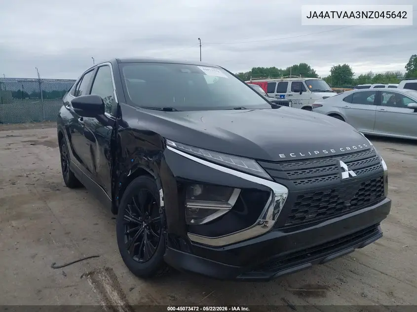 2022 Mitsubishi Eclipse Cross Le S-Awc VIN: JA4ATVAA3NZ045642 Lot: 45073472