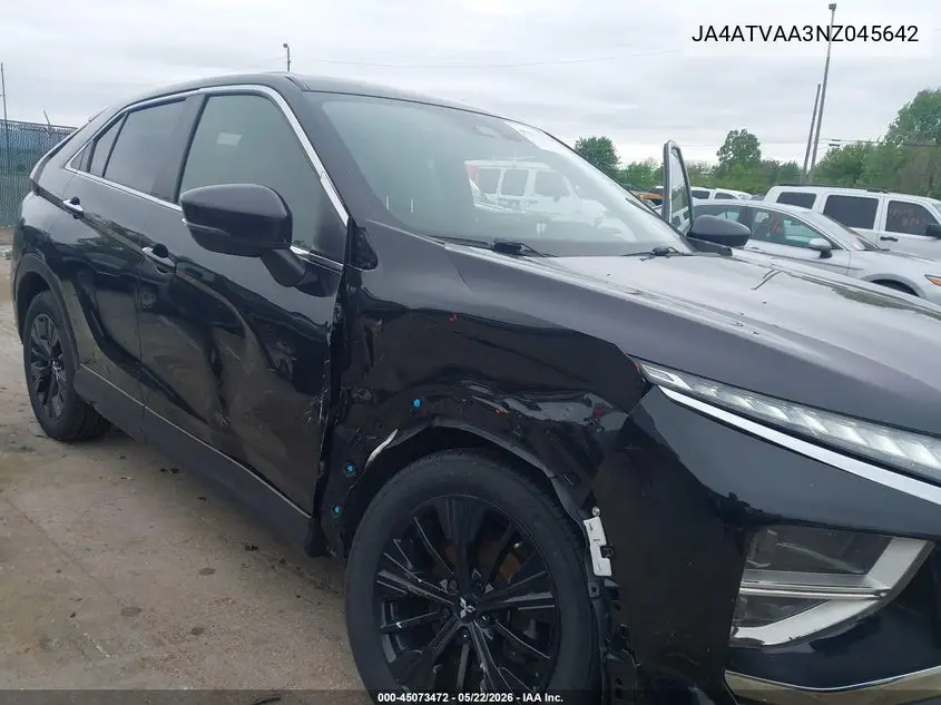 2022 Mitsubishi Eclipse Cross Le S-Awc VIN: JA4ATVAA3NZ045642 Lot: 45073472