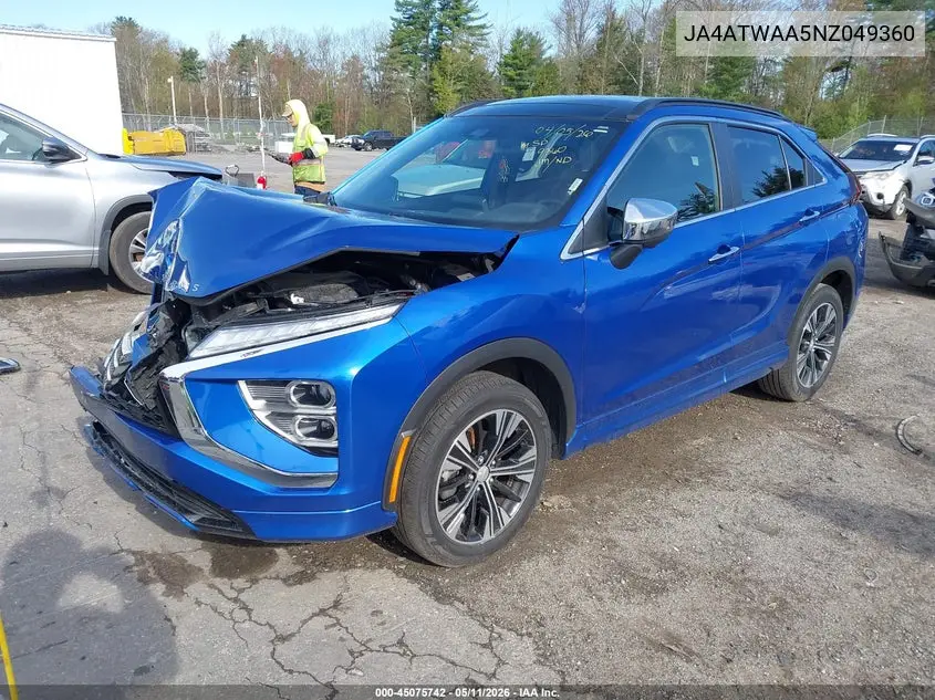 2022 Mitsubishi Eclipse Cross Se S-Awc/Se Special Edition S-Awc/Sel S-Awc/Sel Special Edition S-Awc VIN: JA4ATWAA5NZ049360 Lot: 45075742