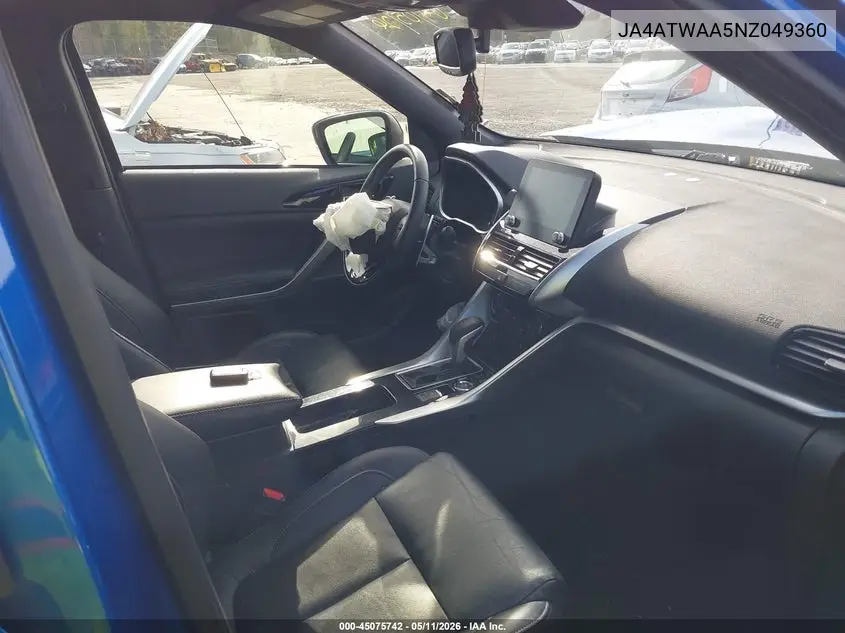 2022 Mitsubishi Eclipse Cross Se S-Awc/Se Special Edition S-Awc/Sel S-Awc/Sel Special Edition S-Awc VIN: JA4ATWAA5NZ049360 Lot: 45075742