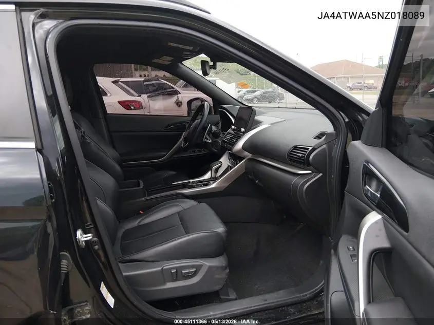 2022 Mitsubishi Eclipse Cross Se S-Awc/Se Special Edition S-Awc/Sel S-Awc/Sel Special Edition S-Awc VIN: JA4ATWAA5NZ018089 Lot: 45111366
