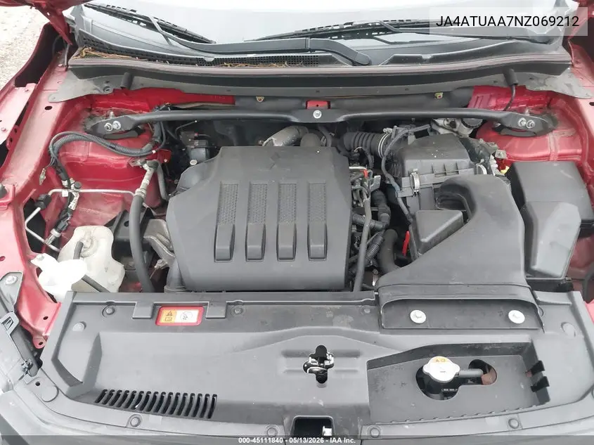 2022 Mitsubishi Eclipse Cross Es S-Awc VIN: JA4ATUAA7NZ069212 Lot: 45111840