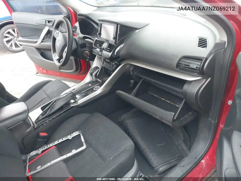 2022 Mitsubishi Eclipse Cross Es S-Awc VIN: JA4ATUAA7NZ069212 Lot: 45111840