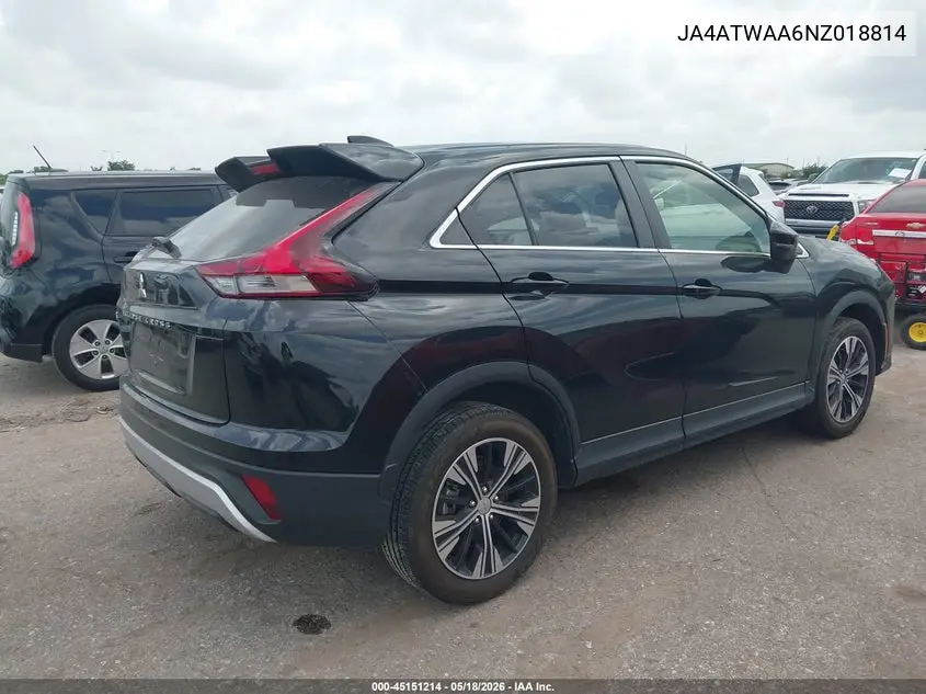 2022 Mitsubishi Eclipse Cross Se S-Awc/Se Special Edition S-Awc/Sel S-Awc/Sel Special Edition S-Awc VIN: JA4ATWAA6NZ018814 Lot: 45151214