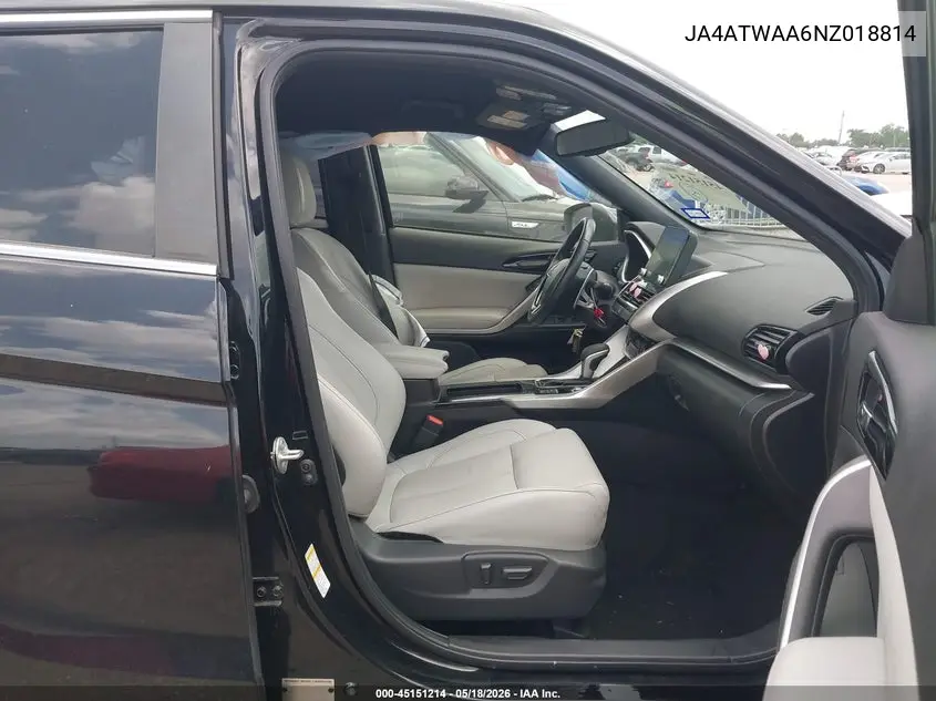 2022 Mitsubishi Eclipse Cross Se S-Awc/Se Special Edition S-Awc/Sel S-Awc/Sel Special Edition S-Awc VIN: JA4ATWAA6NZ018814 Lot: 45151214