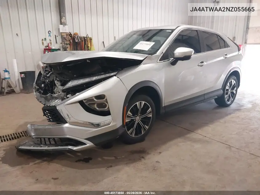 2022 Mitsubishi Eclipse Cross Se S-Awc/Se Special Edition S-Awc/Sel S-Awc/Sel Special Edition S-Awc VIN: JA4ATWAA2NZ055665 Lot: 45173850