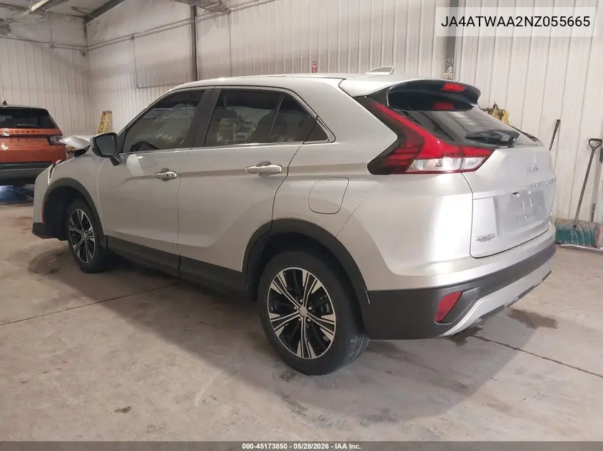 2022 Mitsubishi Eclipse Cross Se S-Awc/Se Special Edition S-Awc/Sel S-Awc/Sel Special Edition S-Awc VIN: JA4ATWAA2NZ055665 Lot: 45173850