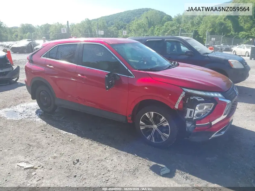 2022 Mitsubishi Eclipse Cross Se S-Awc/Se Special Edition S-Awc/Sel S-Awc/Sel Special Edition S-Awc VIN: JA4ATWAA5NZ059564 Lot: 45248000