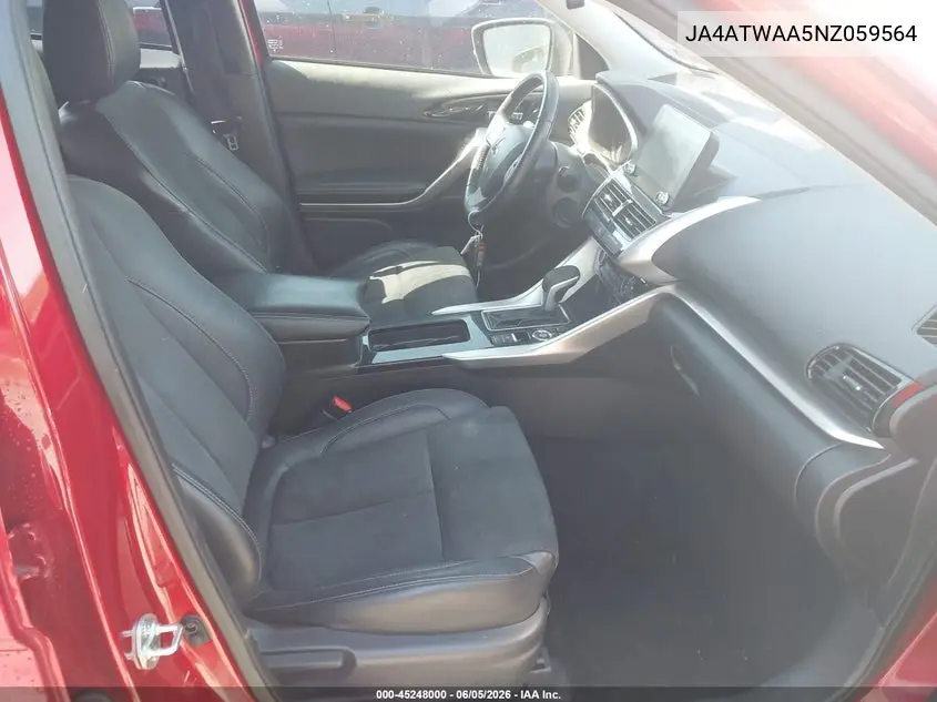 2022 Mitsubishi Eclipse Cross Se S-Awc/Se Special Edition S-Awc/Sel S-Awc/Sel Special Edition S-Awc VIN: JA4ATWAA5NZ059564 Lot: 45248000
