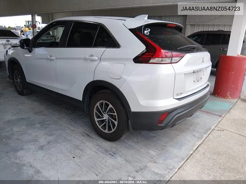 2022 Mitsubishi Eclipse Cross Es VIN: JA4ASUAA8NZ054723 Lot: 45343951