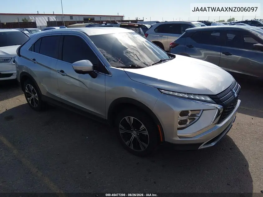 2022 Mitsubishi Eclipse Cross Se S-Awc/Se Special Edition S-Awc/Sel S-Awc/Sel Special Edition S-Awc VIN: JA4ATWAAXNZ006097 Lot: 45477208