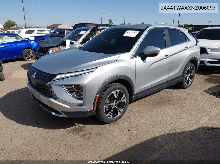 2022 Mitsubishi Eclipse Cross Se S-Awc/Se Special Edition S-Awc/Sel S-Awc/Sel Special Edition S-Awc VIN: JA4ATWAAXNZ006097 Lot: 45477208