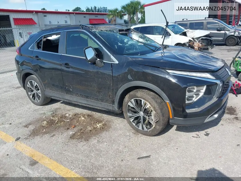 2022 Mitsubishi Eclipse Cross Se/Se Special Edition/Sel/Sel Special Edition VIN: JA4ASWAA9NZ045704 Lot: 45529043
