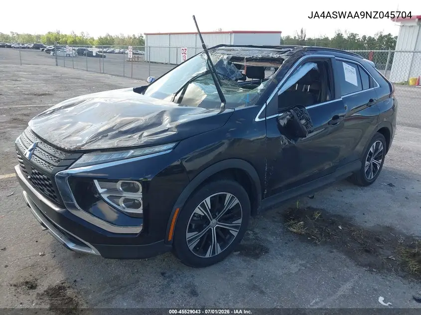 2022 Mitsubishi Eclipse Cross Se/Se Special Edition/Sel/Sel Special Edition VIN: JA4ASWAA9NZ045704 Lot: 45529043