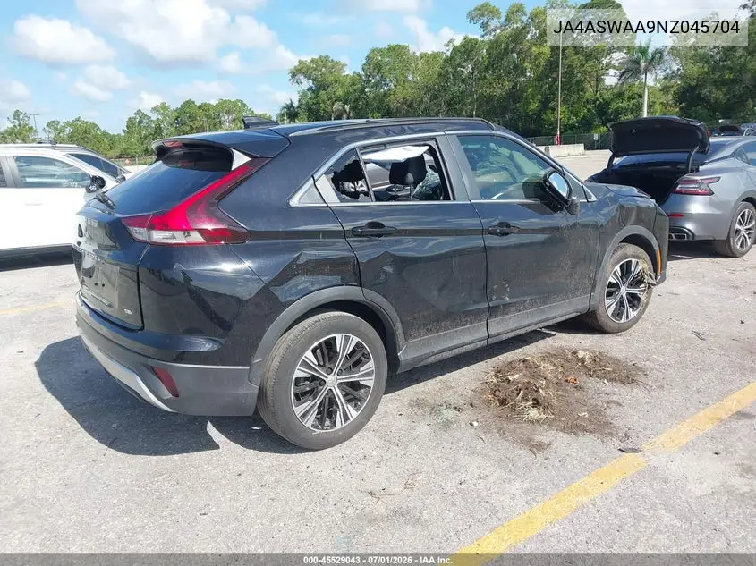 2022 Mitsubishi Eclipse Cross Se/Se Special Edition/Sel/Sel Special Edition VIN: JA4ASWAA9NZ045704 Lot: 45529043