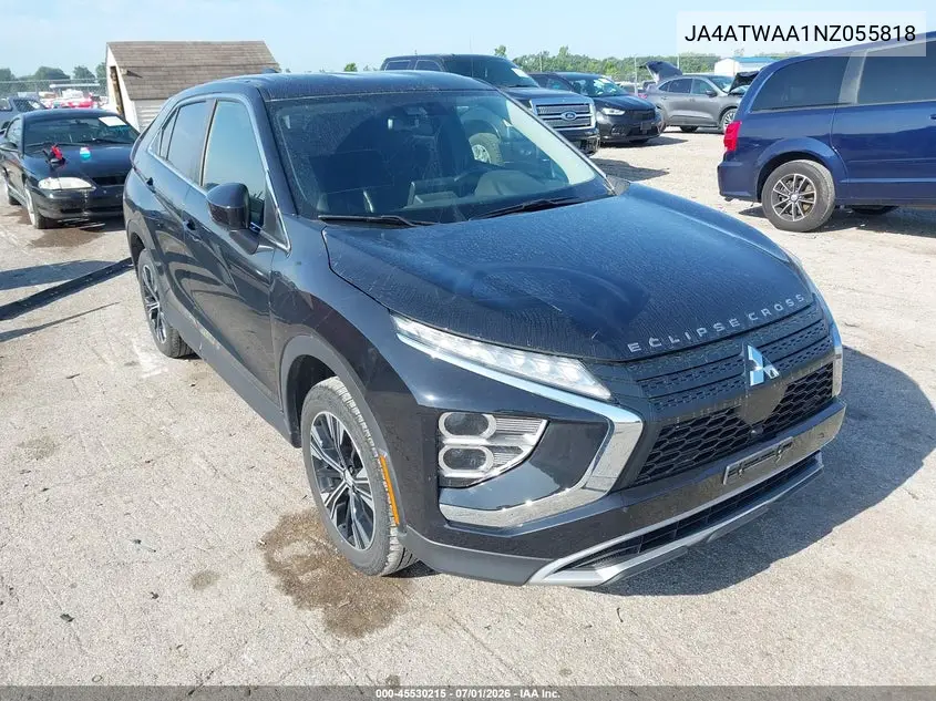 2022 Mitsubishi Eclipse Cross Se S-Awc/Se Special Edition S-Awc/Sel S-Awc/Sel Special Edition S-Awc VIN: JA4ATWAA1NZ055818 Lot: 45530215