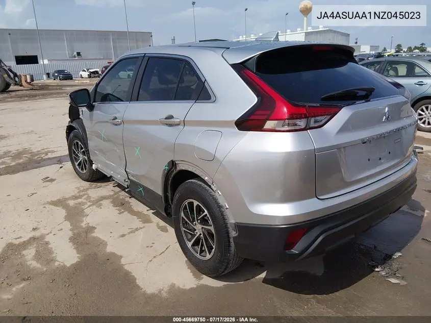 2022 Mitsubishi Eclipse Cross Es VIN: JA4ASUAA1NZ045023 Lot: 45669750