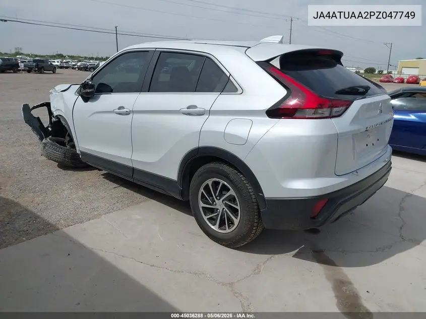 2023 Mitsubishi Eclipse Cross Es S-Awc VIN: JA4ATUAA2PZ047749 Lot: 45036288