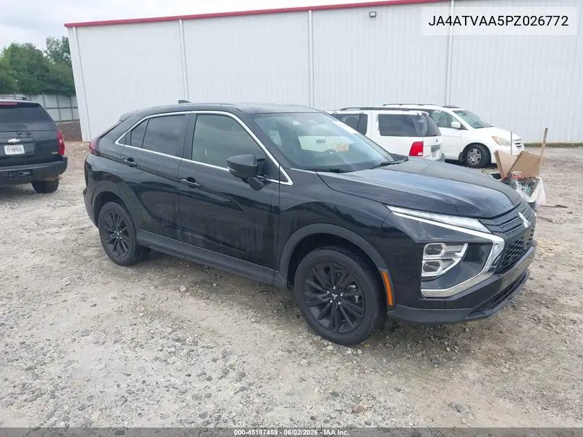 2023 Mitsubishi Eclipse Cross Le S-Awc/Ralliart S-Awc VIN: JA4ATVAA5PZ026772 Lot: 45187459