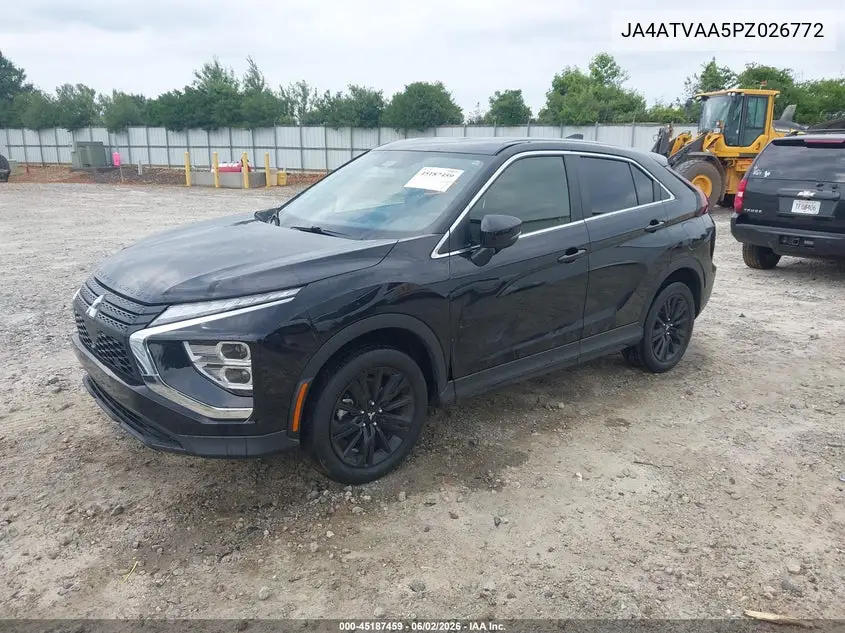 2023 Mitsubishi Eclipse Cross Le S-Awc/Ralliart S-Awc VIN: JA4ATVAA5PZ026772 Lot: 45187459