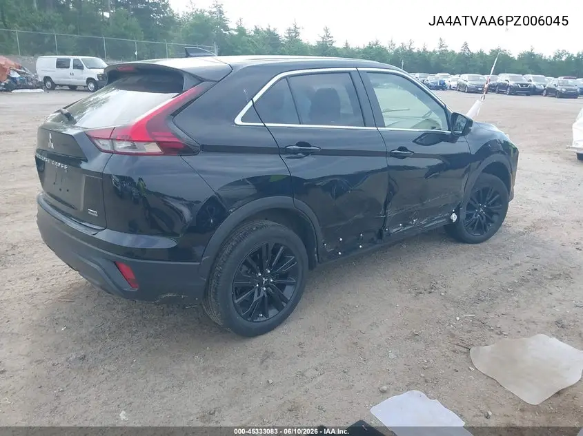 2023 Mitsubishi Eclipse Cross Le S-Awc/Ralliart S-Awc VIN: JA4ATVAA6PZ006045 Lot: 45333083