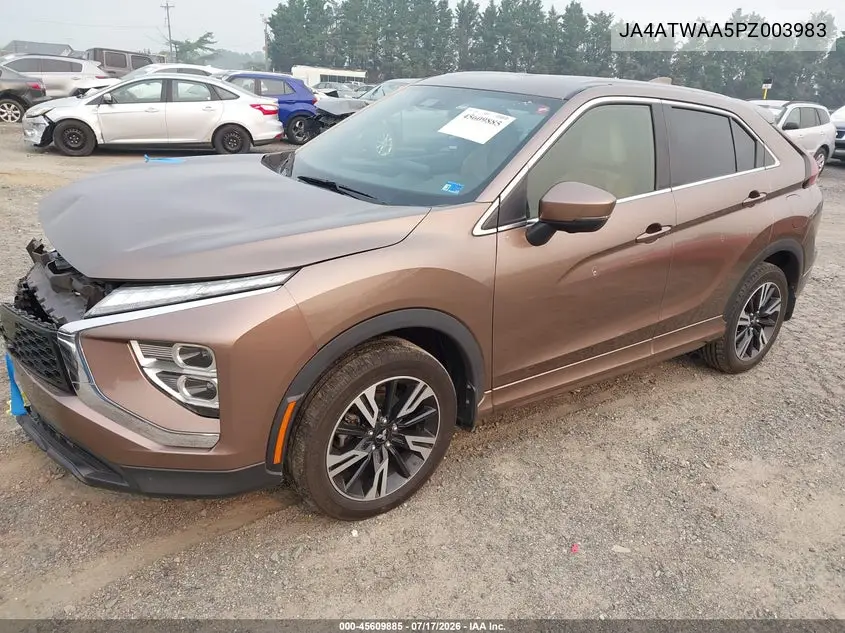 2023 Mitsubishi Eclipse Cross Se S-Awc/Sel S-Awc VIN: JA4ATWAA5PZ003983 Lot: 45609885