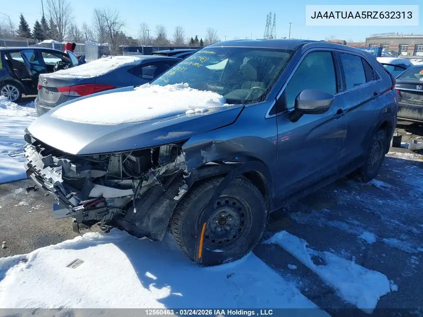 2024 Mitsubishi Eclipse Cross Es VIN: JA4ATUAA5RZ632313 Lot: 12560463