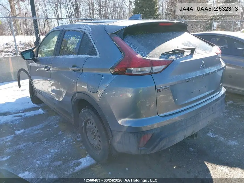 2024 Mitsubishi Eclipse Cross Es VIN: JA4ATUAA5RZ632313 Lot: 12560463
