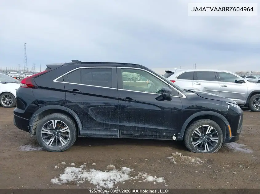 2024 Mitsubishi Eclipse Cross Gt/Noir/Se/Sel VIN: JA4ATVAA8RZ604964 Lot: 12579894