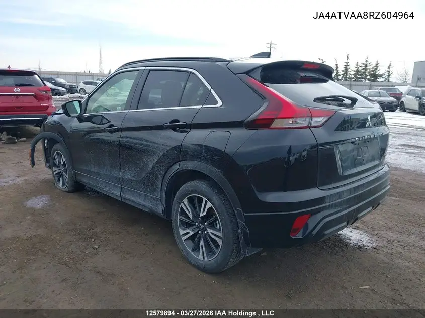 2024 Mitsubishi Eclipse Cross Gt/Noir/Se/Sel VIN: JA4ATVAA8RZ604964 Lot: 12579894