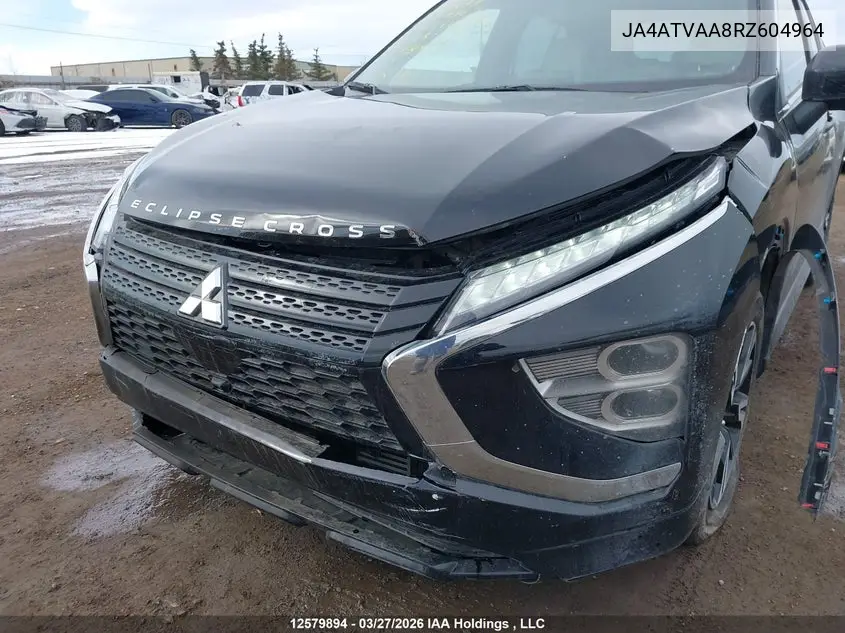2024 Mitsubishi Eclipse Cross Gt/Noir/Se/Sel VIN: JA4ATVAA8RZ604964 Lot: 12579894