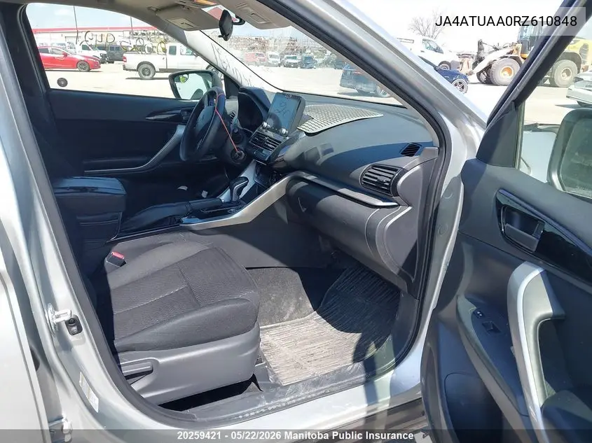 2024 Mitsubishi Eclipse Cross Es VIN: JA4ATUAA0RZ610848 Lot: 20259421