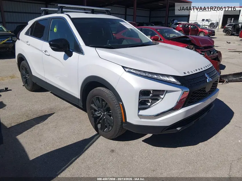 2024 Mitsubishi Eclipse Cross Le S-Awc VIN: JA4ATVAA1RZ061716 Lot: 45072959