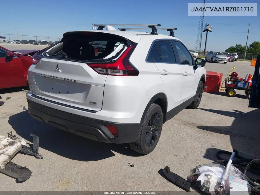 2024 Mitsubishi Eclipse Cross Le S-Awc VIN: JA4ATVAA1RZ061716 Lot: 45072959