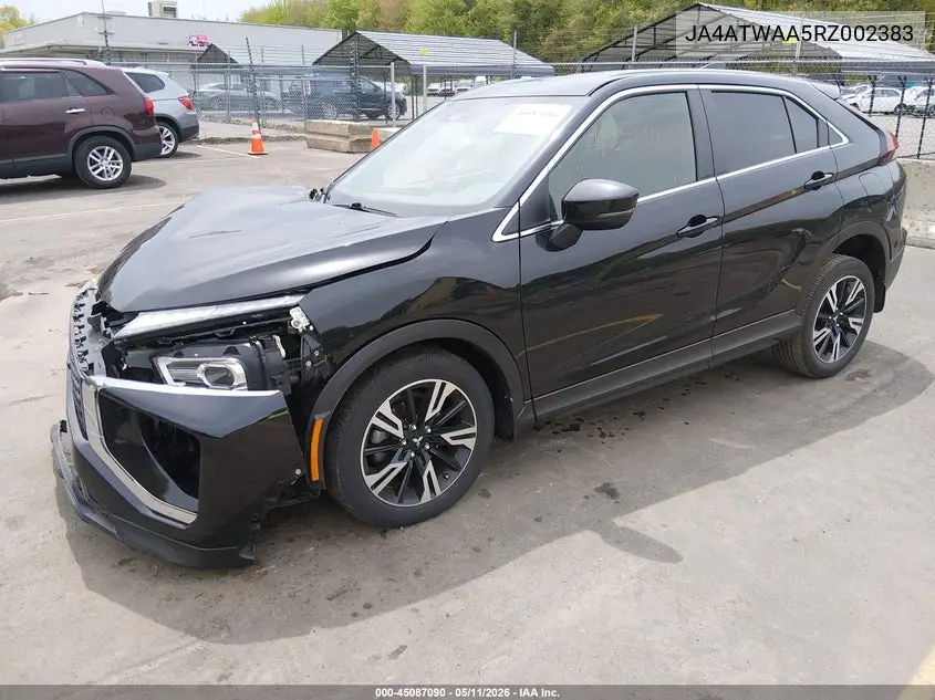 2024 Mitsubishi Eclipse Cross Se S-Awc VIN: JA4ATWAA5RZ002383 Lot: 45087090