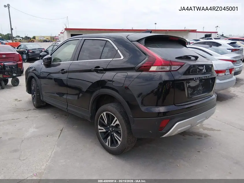 2024 Mitsubishi Eclipse Cross Se S-Awc/Sel S-Awc VIN: JA4ATWAA4RZ045001 Lot: 45095914