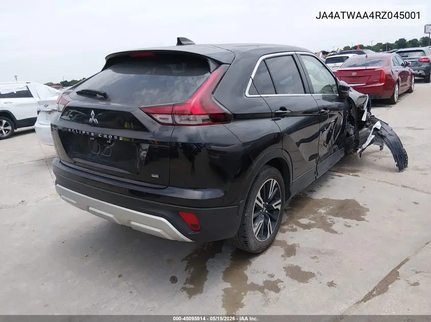 2024 Mitsubishi Eclipse Cross Se S-Awc/Sel S-Awc VIN: JA4ATWAA4RZ045001 Lot: 45095914