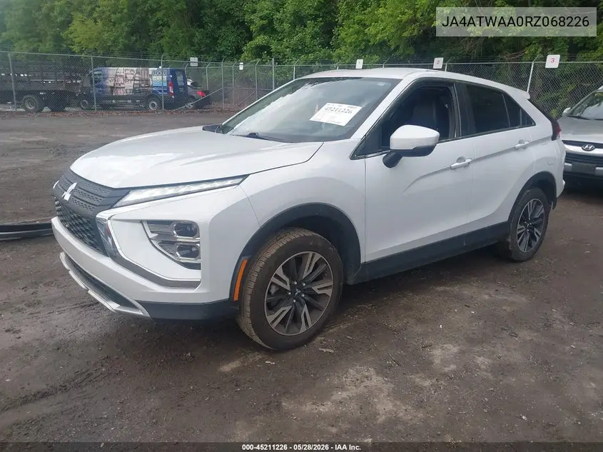 2024 Mitsubishi Eclipse Cross Se S-Awc/Sel S-Awc VIN: JA4ATWAA0RZ068226 Lot: 45211226