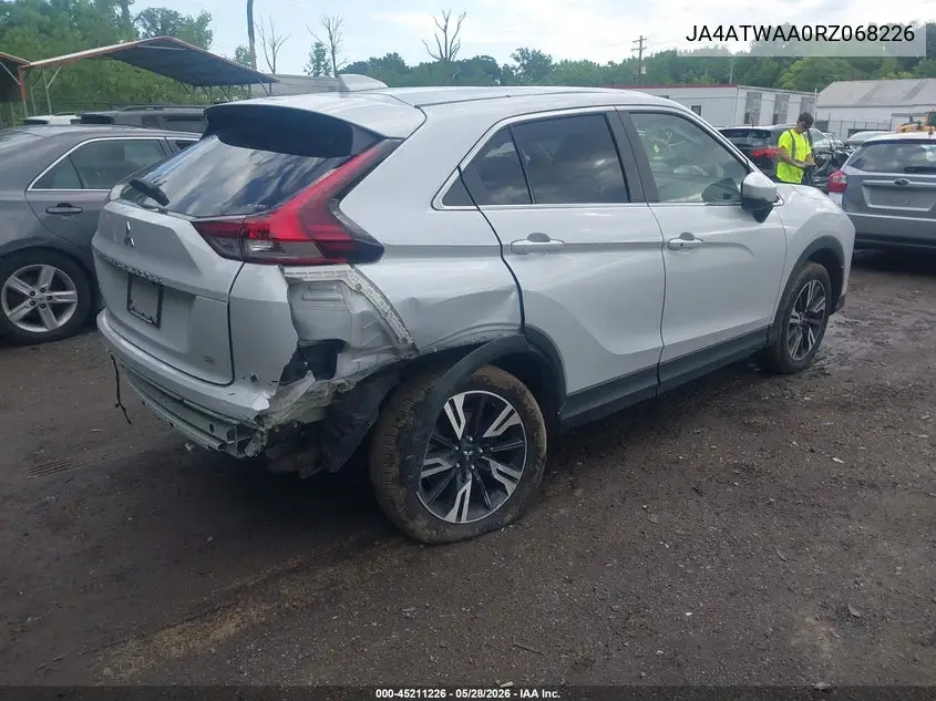2024 Mitsubishi Eclipse Cross Se S-Awc/Sel S-Awc VIN: JA4ATWAA0RZ068226 Lot: 45211226