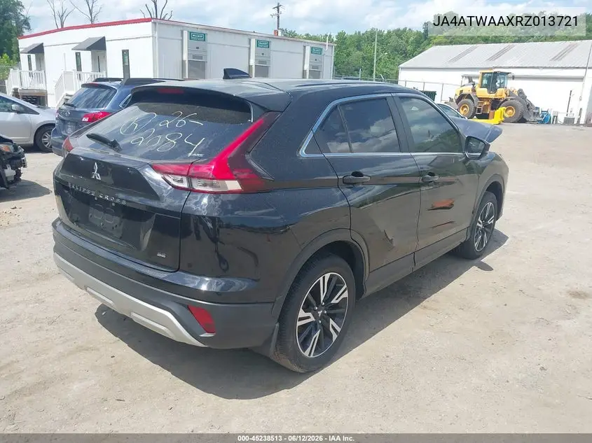 2024 Mitsubishi Eclipse Cross Se S-Awc VIN: JA4ATWAAXRZ013721 Lot: 45238513
